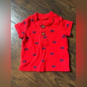 Newborn Fire Truck Shirt